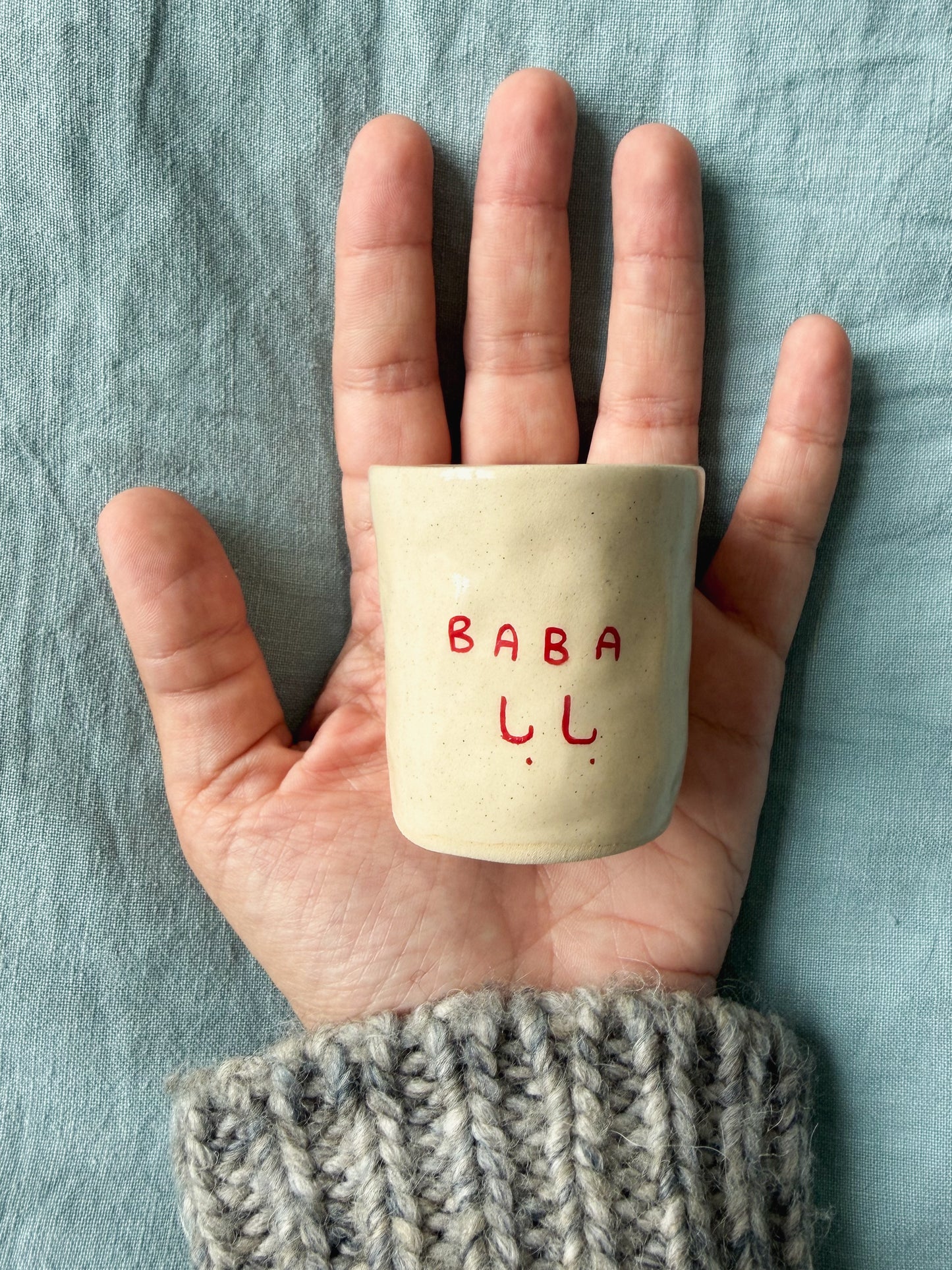 Dual Mama and Baba espresso cup set