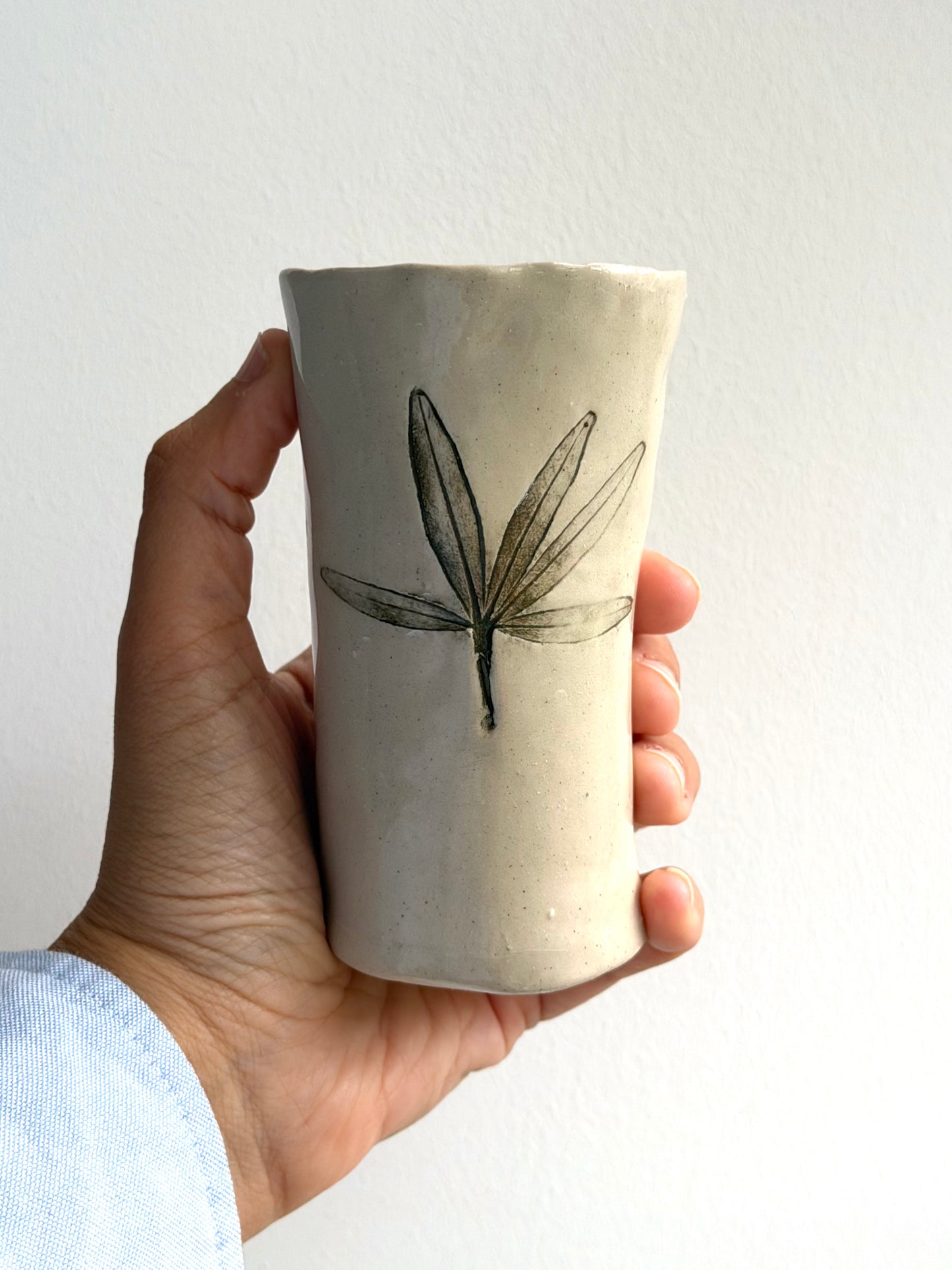 Mini leaf imprinted vase (OG archive) - 7