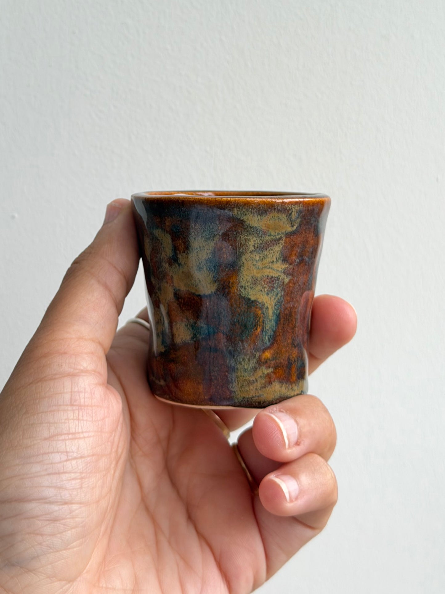 Espresso cup glaze test (I love you in Portuguese) 4