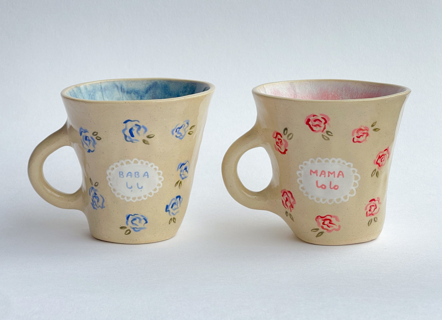 EMBRACE: Mama / ماما and Baba / بابا  mug set
