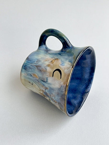 EMBRACE: Moon / قمر marble mug