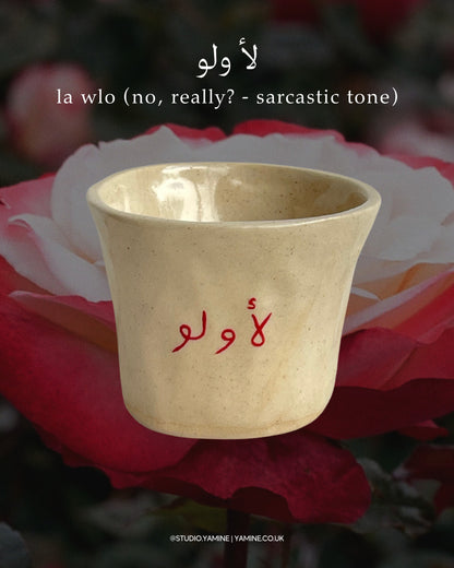 Arabic quote cup set - humour (set of 4)