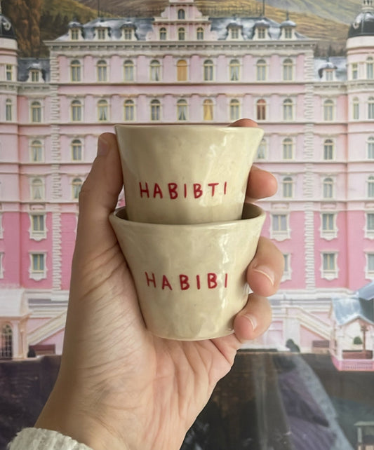 Habibi and Habibti cup set