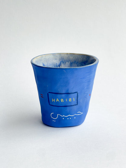 EMBRACE: Habibi / حبيبي electric blue cup