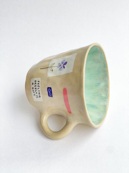 EMBRACE: Feeling deeply is a gift mug
