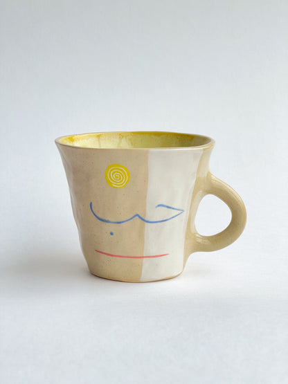 EMBRACE: Love / حب mug and plate set (yellow/blue)