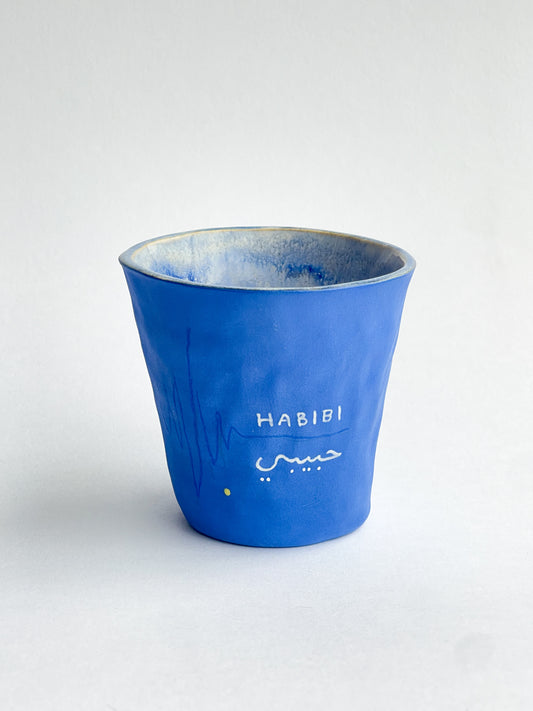 EMBRACE: Habibi / حبيبي electric blue cup