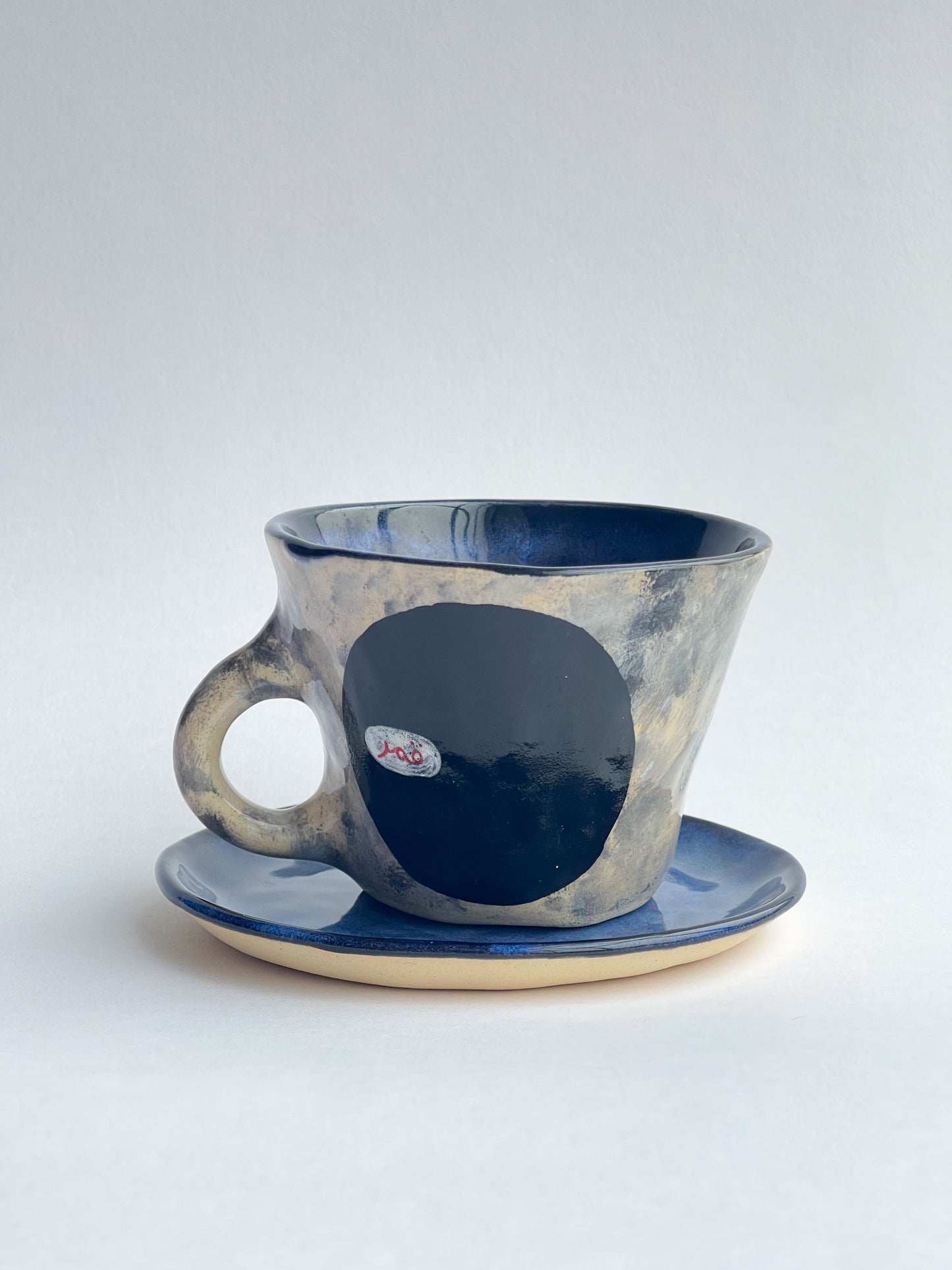 EMBRACE: Moon / قمر mug and plate set