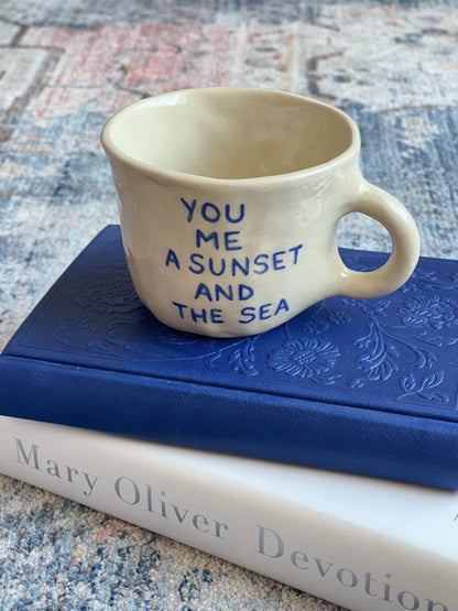 DREAMER: You, Me, A Sunset and The Sea mug