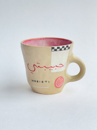 EMBRACE: Habibti / حبيبتي mug and plate set