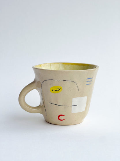 EMBRACE: Love / حب mug and plate set (yellow/blue)