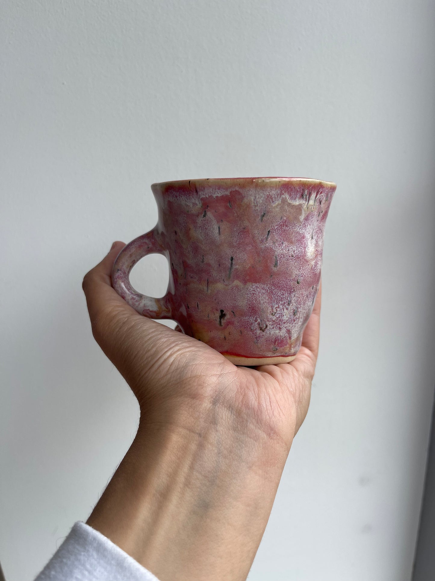 Glaze test mug in Pink