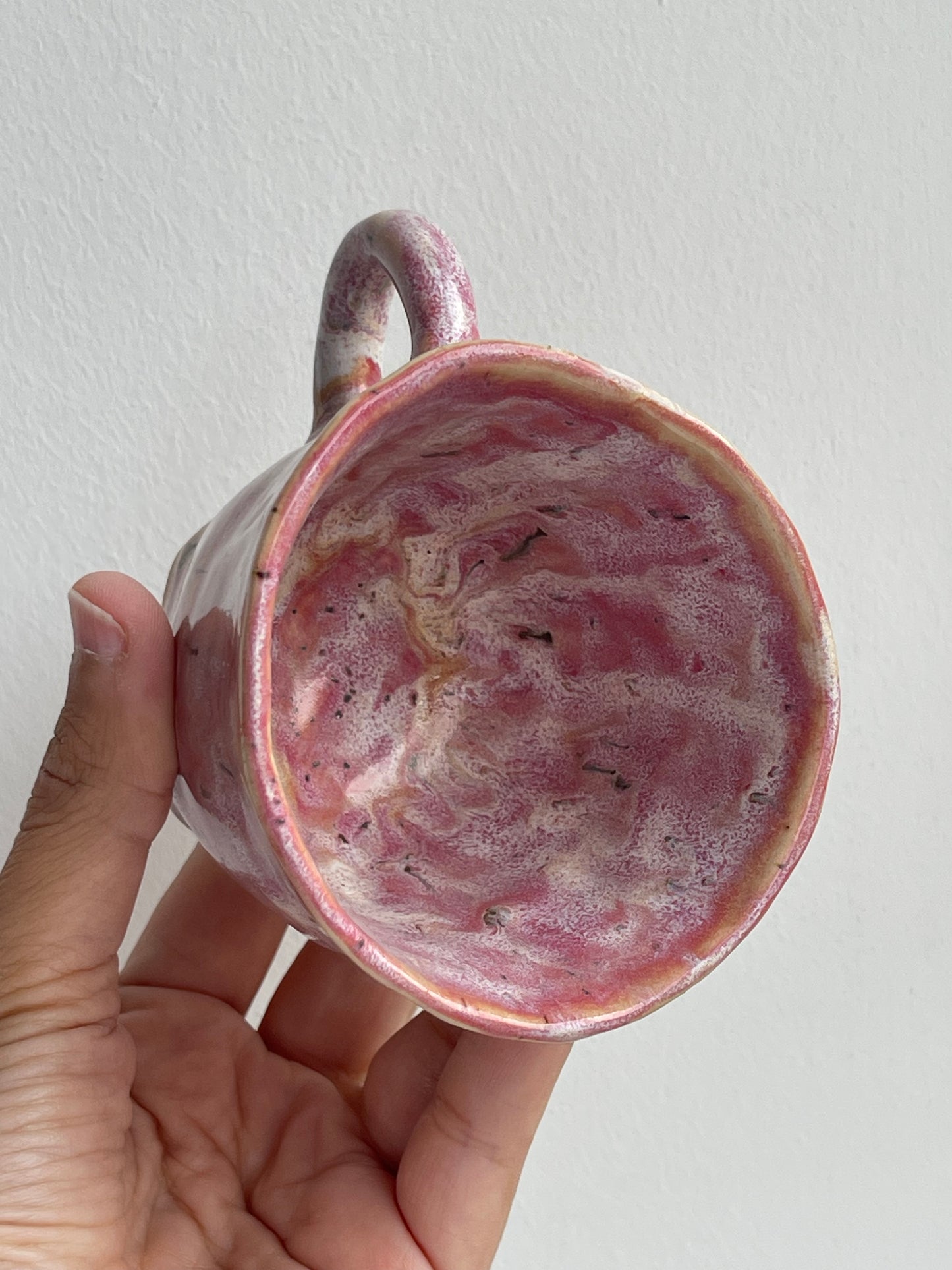 Glaze test mug in Pink