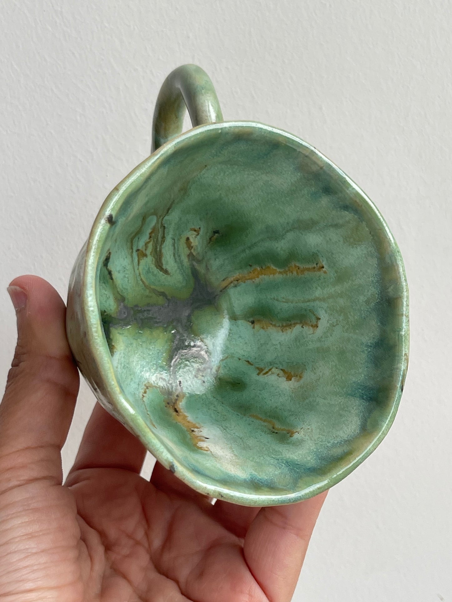 Glaze Test Mug in Green