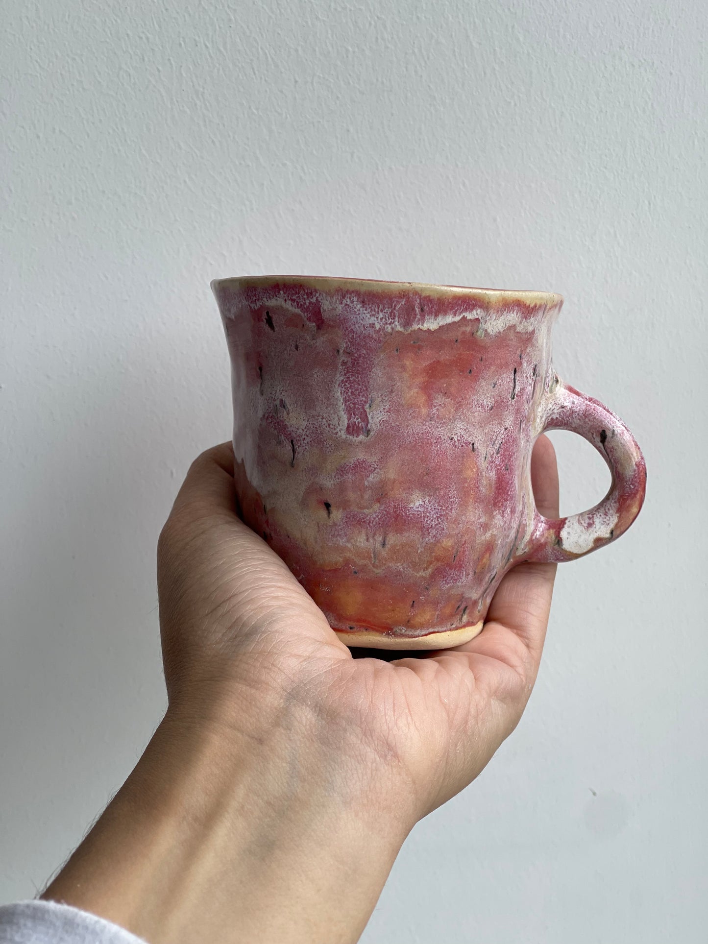 Glaze test mug in Pink