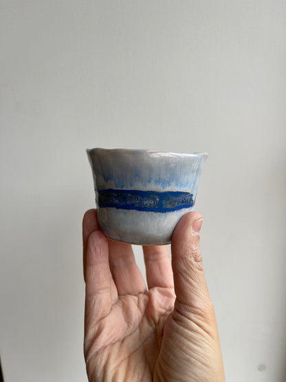 Glaze test mini tumbler - light blue mix