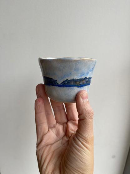 Glaze test mini tumbler - light blue mix