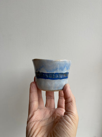 Glaze test mini tumbler - light blue mix