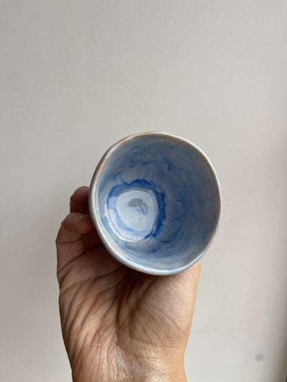 Glaze test mini tumbler - light blue mix