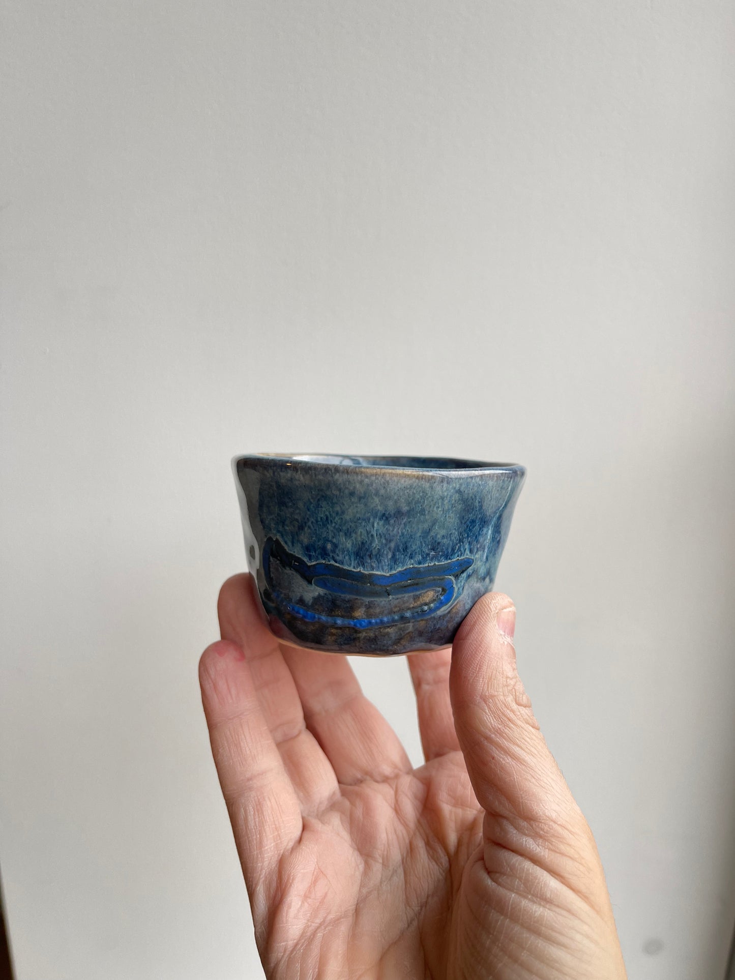 Glaze test mini tumbler - Royal Blue