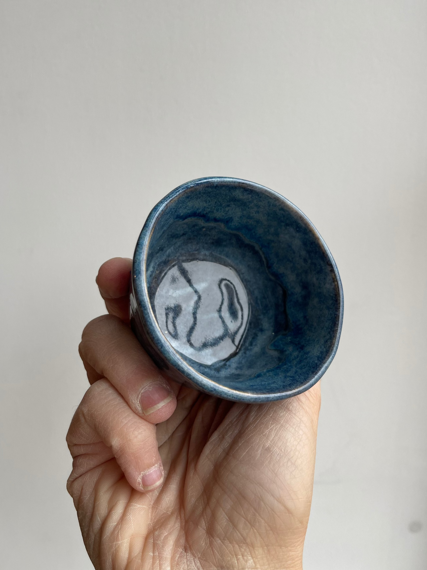 Glaze test mini tumbler - Royal Blue