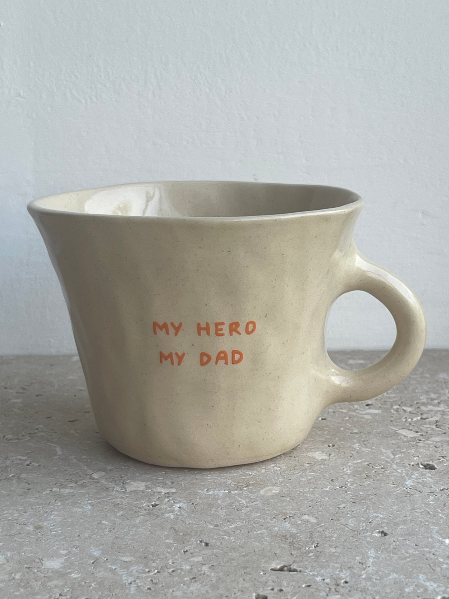 My hero, my dad (orange) mug