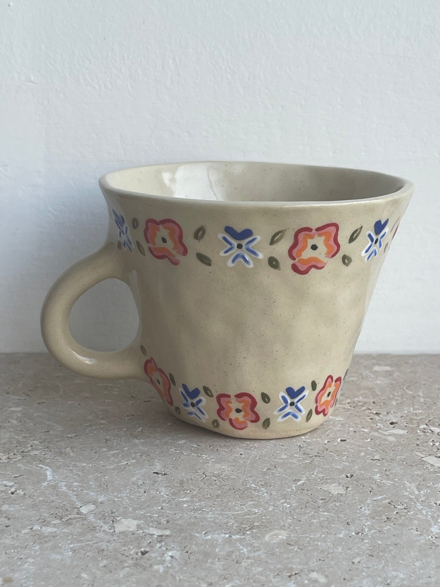 All that I am or hope to be, I owe to my mum floral mug