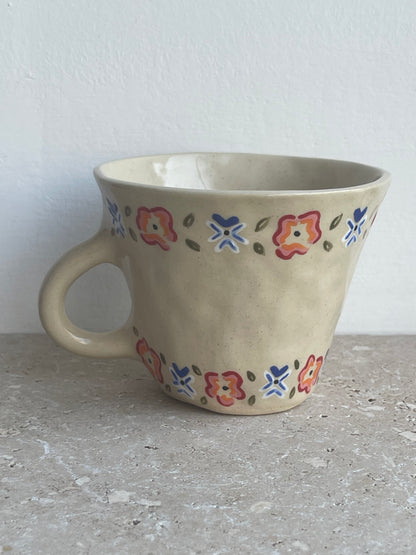 All that I am or hope to be, I owe to my mum floral mug