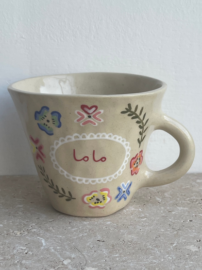 Mama / ماما floral mug