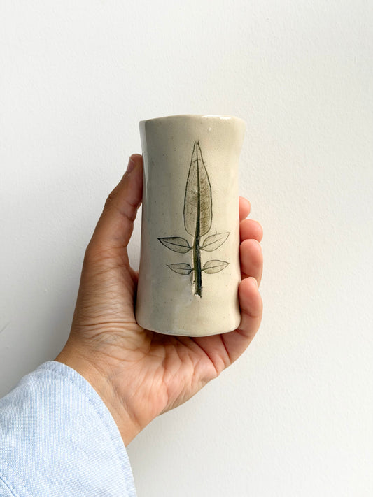 Mini leaf imprinted vase (OG archive) - 9