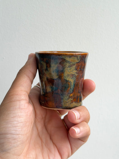 Espresso cup glaze test (I love you in Portuguese) 4