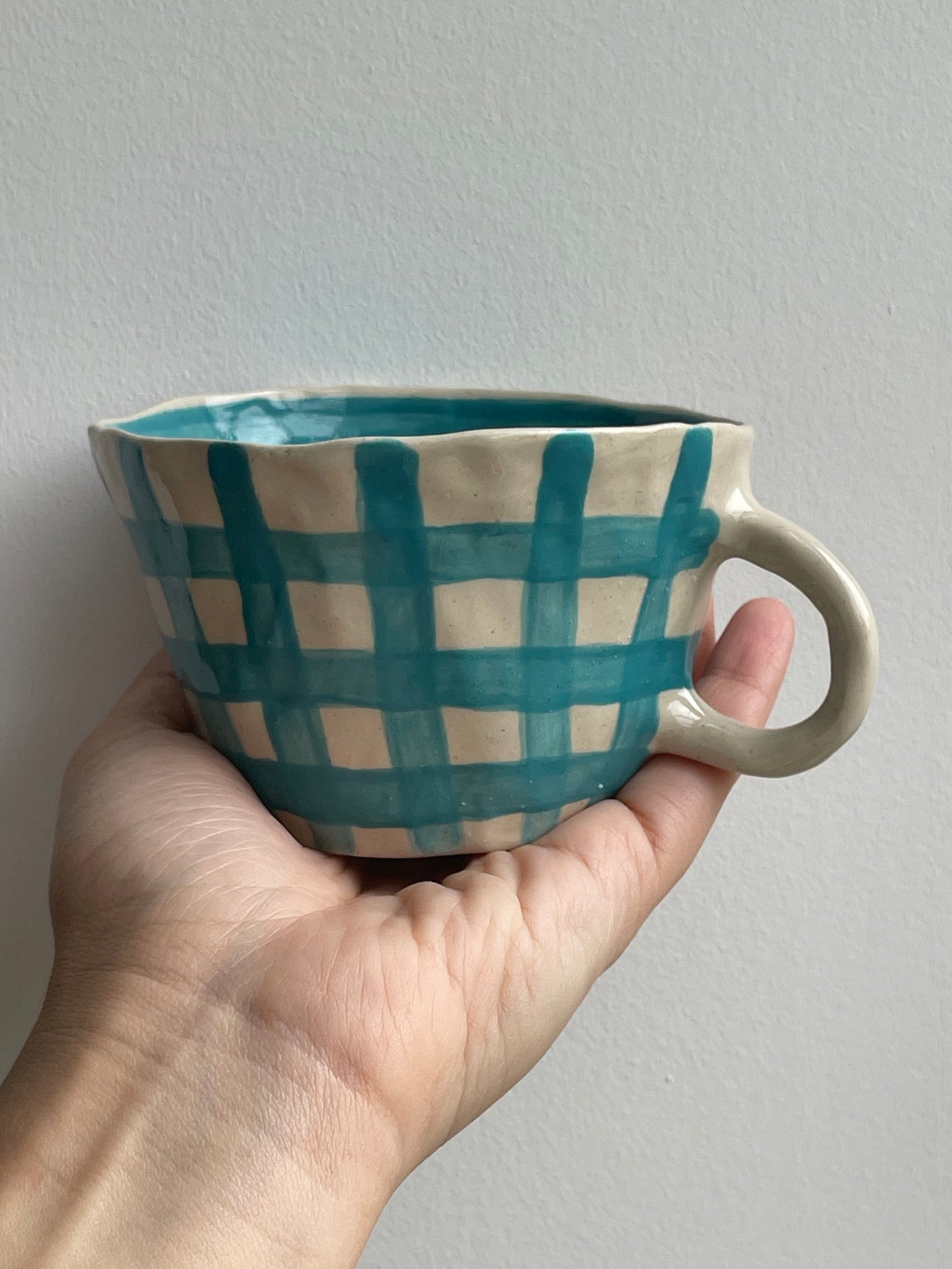 SAMPLE SALE - Gingham Mug 15