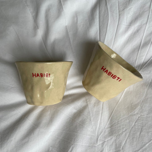 DREAMER: Habibi and Habibti Espresso cup set