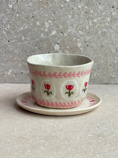 DREAMER: Plant pot and matching plate